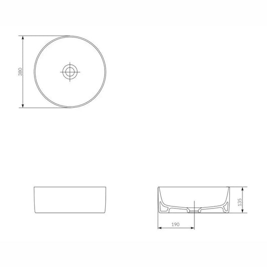 Мивка за плот Crea 38см Cersanit K114-020