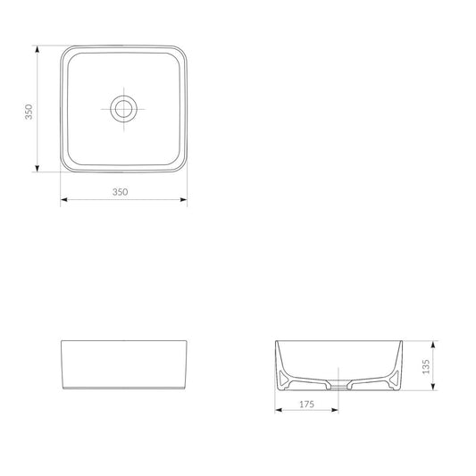 Мивка за плот Crea 35см Cersanit K114-007