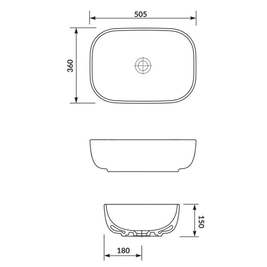Мивка за плот Moduo 50см Cersanit K116-050