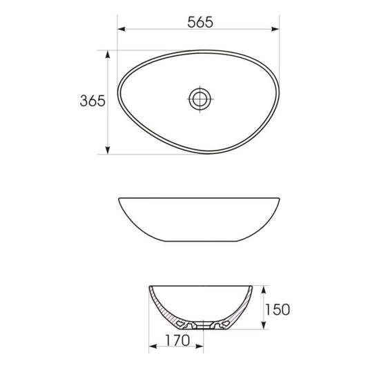 Мивка за плот Moduo 55см Cersanit K116-052