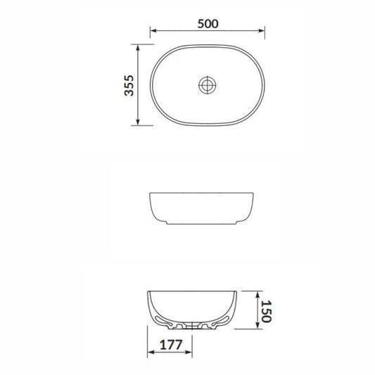 Мивка за плот Moduo 50см Cersanit K116-049