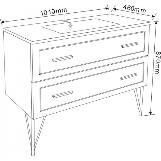 Console bathroom cabinet ICP 10045