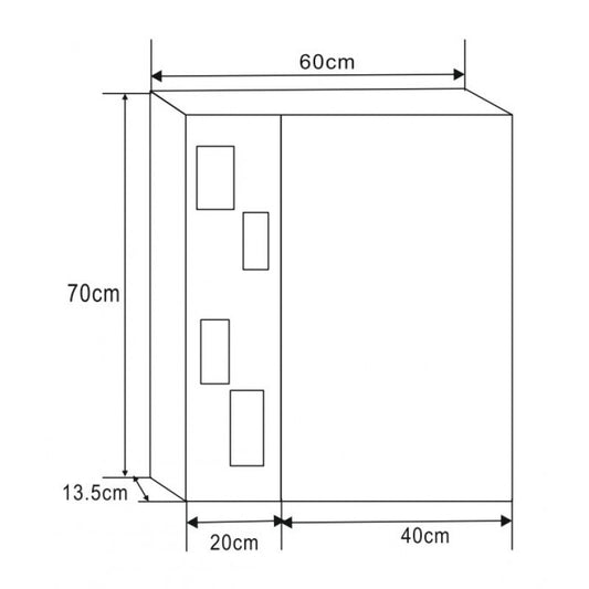 Огледални шкафове ICMC 1060 91