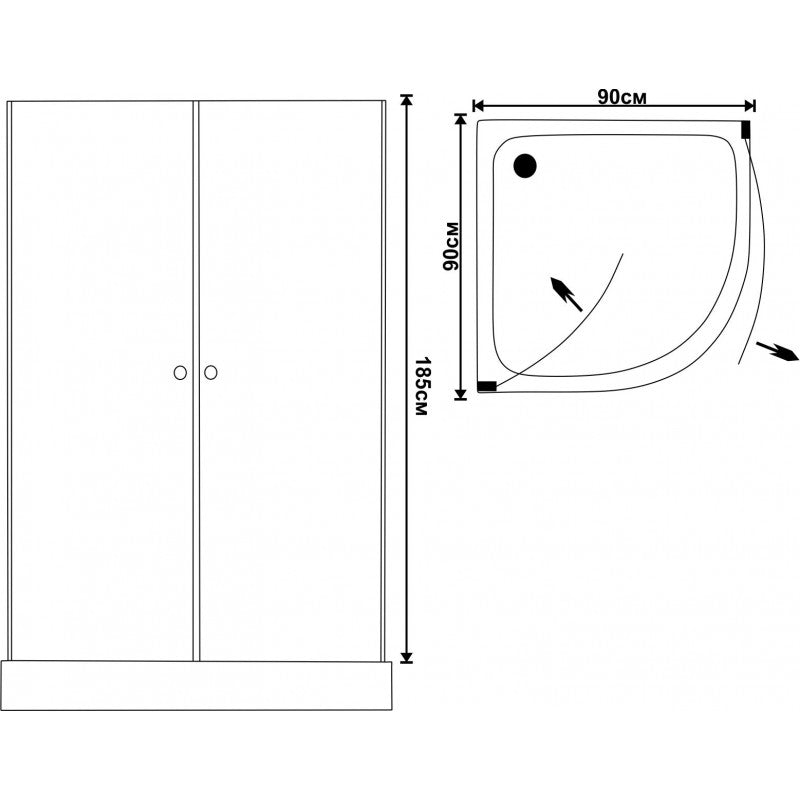 Душ кабина ICS 109RP