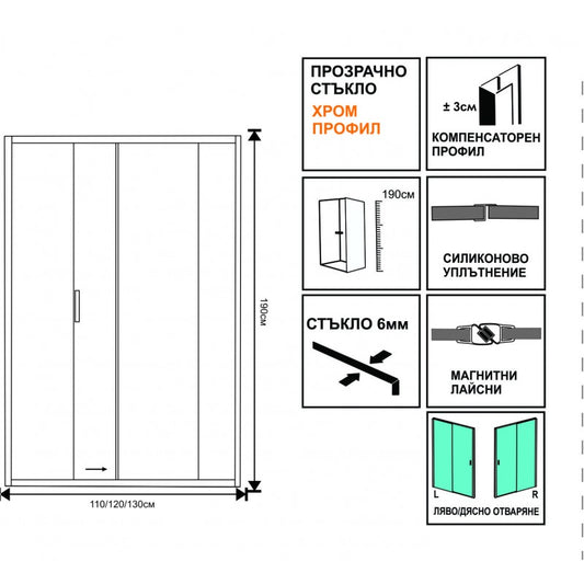 Преграден параван ICS 120/20
