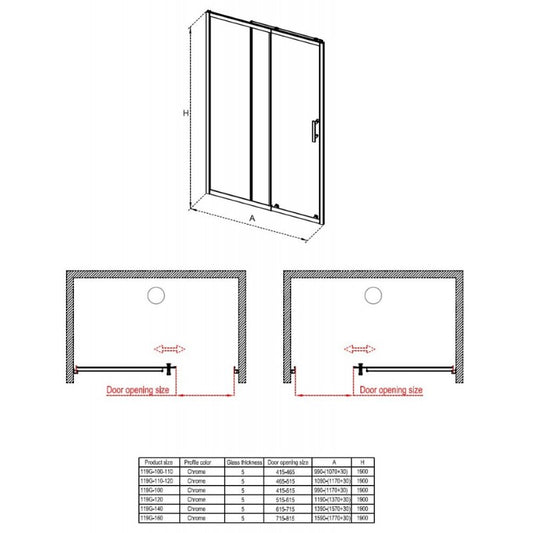 Преграден параван ICS 119G/100