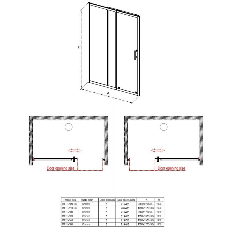 Преграден параван ICS 119TR/160