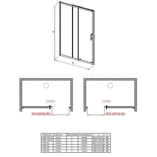 Преграден параван ICS 119TR/160