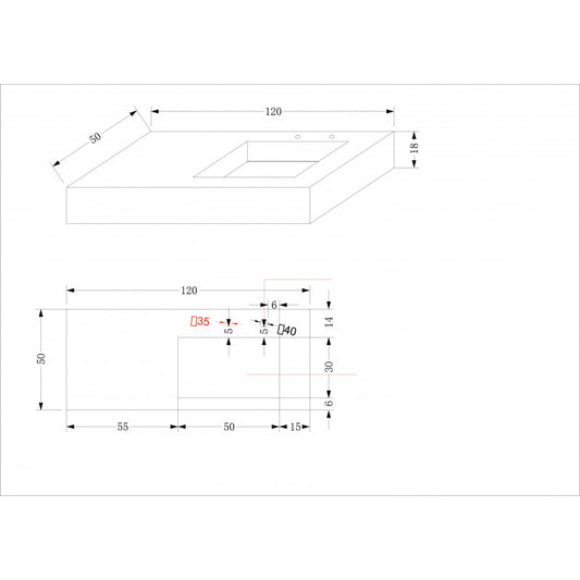 Countertop sink