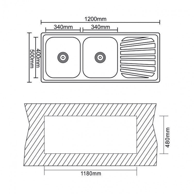 Countertop sink