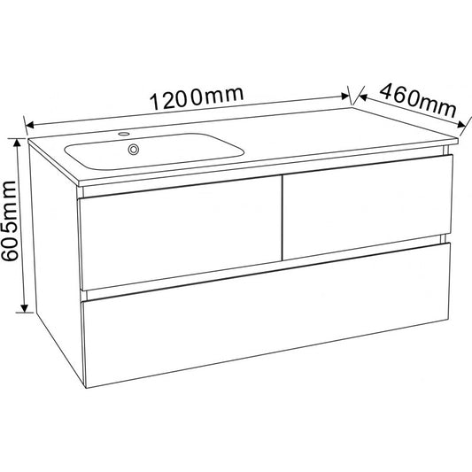 Console bathroom cabinet ICP 12061