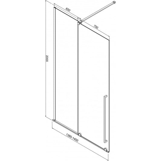 Преграден параван ROLLEY ICS 124TR - 140