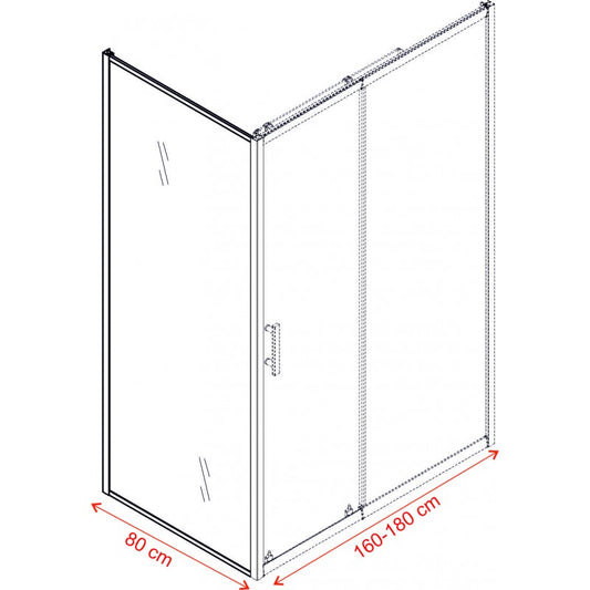 Душ кабина ICS 118/160NEW + ICS 111/31/80