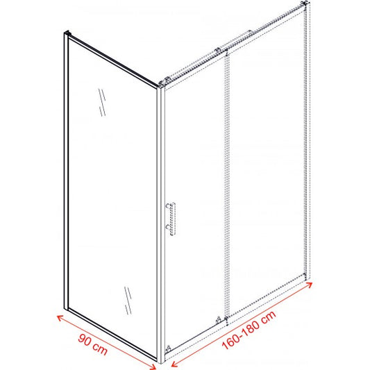 Душ кабина ICS 118/160NEW + ICS 111/31/90