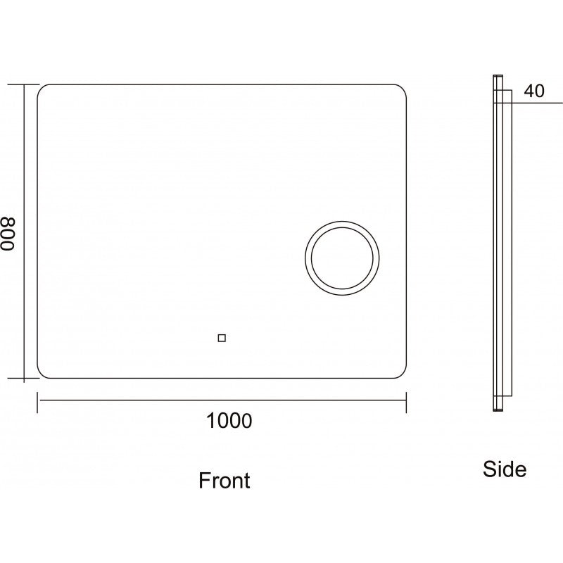 Огледала с вградено осветление » ICL 1806