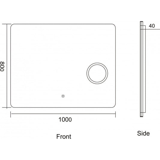 Огледала с вградено осветление » ICL 1806