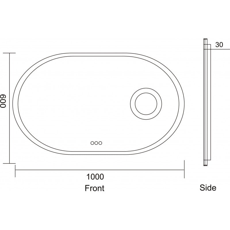 Огледала с вградено осветление » ICL 1812