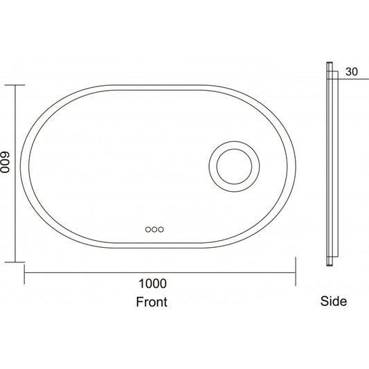 Огледала с вградено осветление » ICL 1812