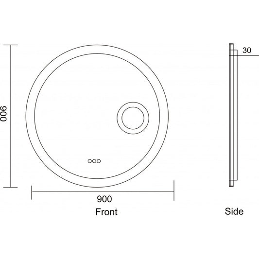 Огледала с вградено осветление » ICL 1813
