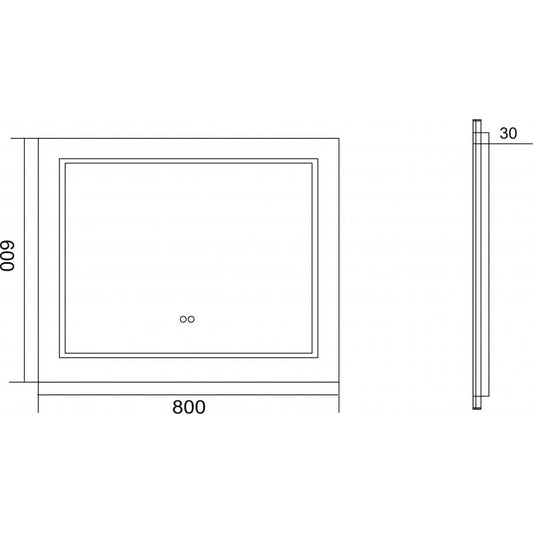 Огледала с вградено осветление » ICL 1815