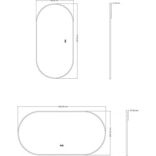Огледала с вградено осветление » ICL 1833