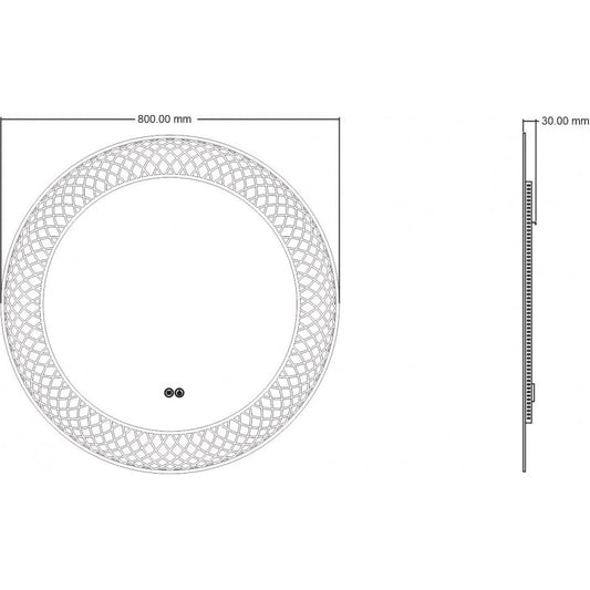 Огледала с вградено осветление » ICL 1856