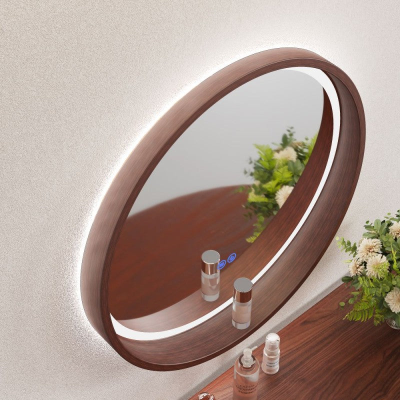 Огледало с вградено осветление ICL 1857WOODEN-60