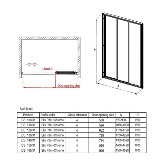 Преграден параван ICS 160/31