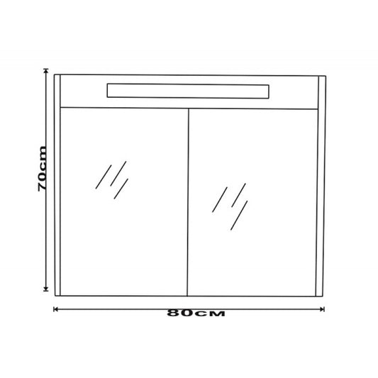 Огледални шкафове » ICMC 4650 - 80CM LED