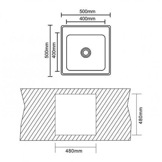 Countertop sink