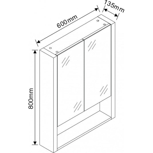 Огледални шкафове » ICMC 6013-80