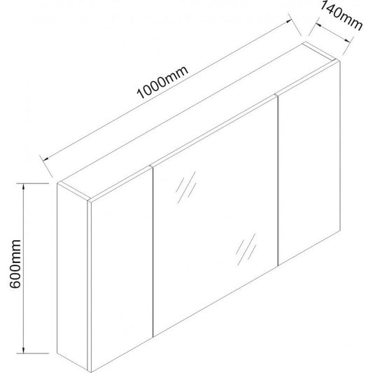 Огледални шкафове » ICMC 6014-100NEW