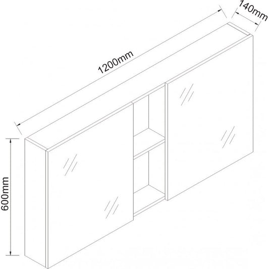 Огледални шкафове » ICMC 6014-120NEW