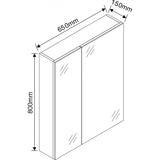 Огледални шкафове » ICMC 6515-80
