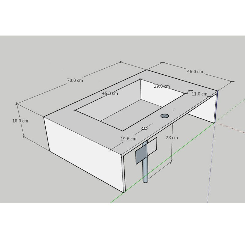 Countertop sink