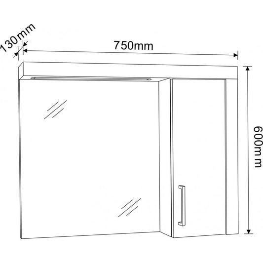 Огледални шкафове » ICMC 7513-60