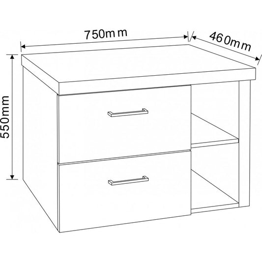 Console bathroom cabinet ICP 754655
