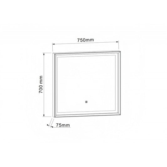 Огледало с вградено осветление ICL 7575