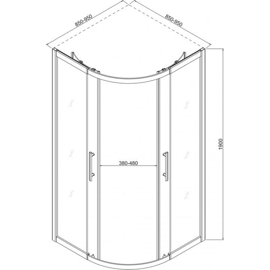 Душ кабина ICS 789TR ROUND