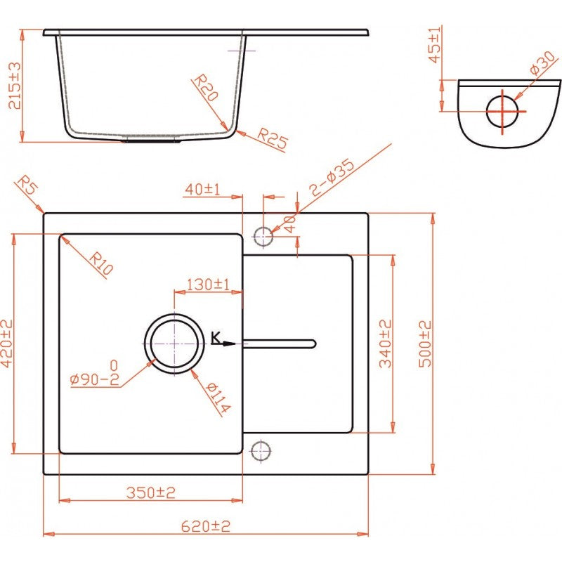 Countertop sink
