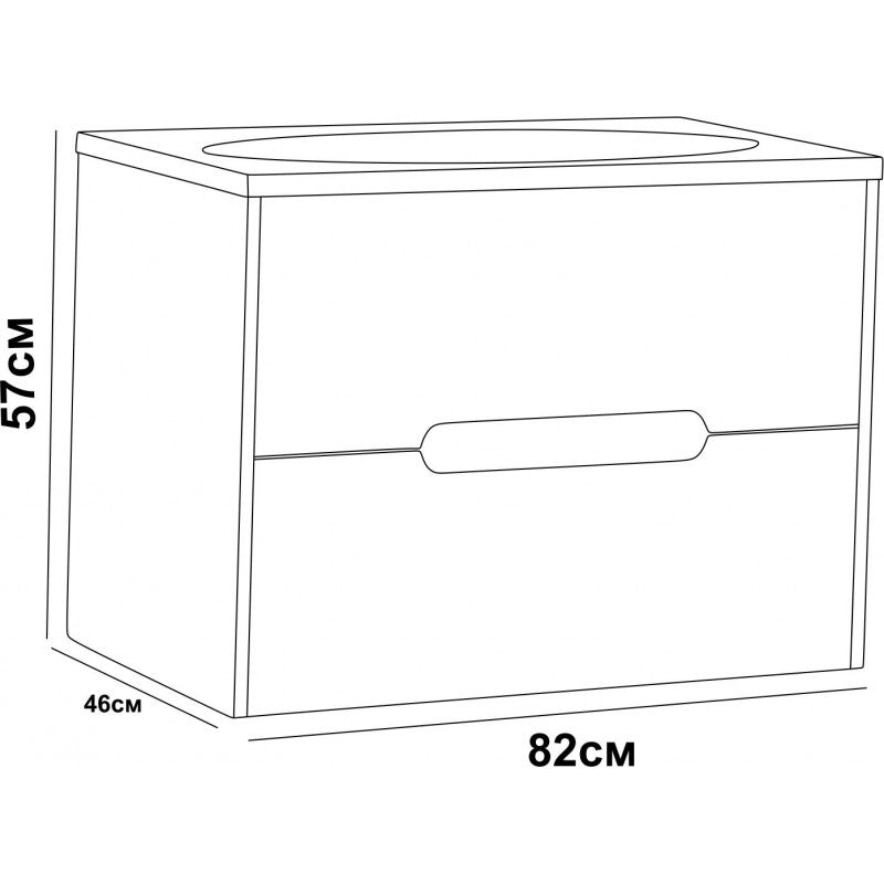 Console bathroom cabinet ICP 8246P "FLOWERS"