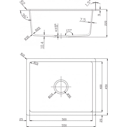 ГРАНИТНА МИВКА ICGS 8274B