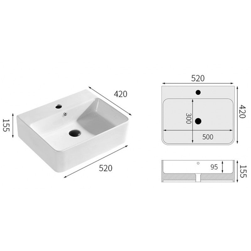 Countertop sink