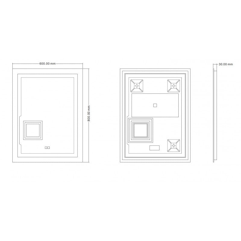 Огледала с вградено осветление » ICL 1899