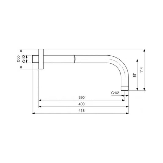 Рамо за душ пита IDEAL STANDARD IDEALRAIN B9445XG