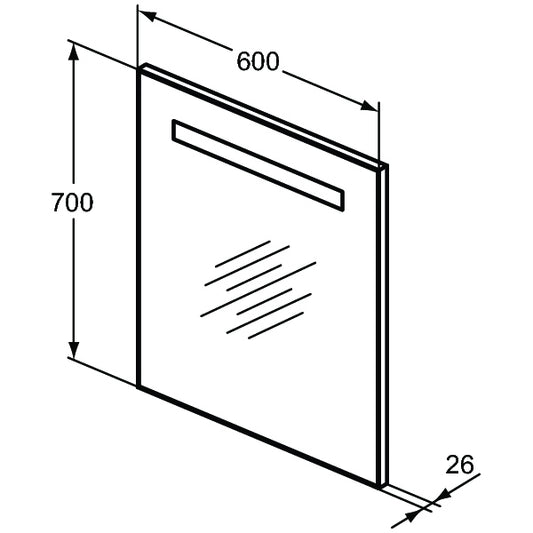 Огледала с вградено осветление IDEAL STANDARD MID T3340BH