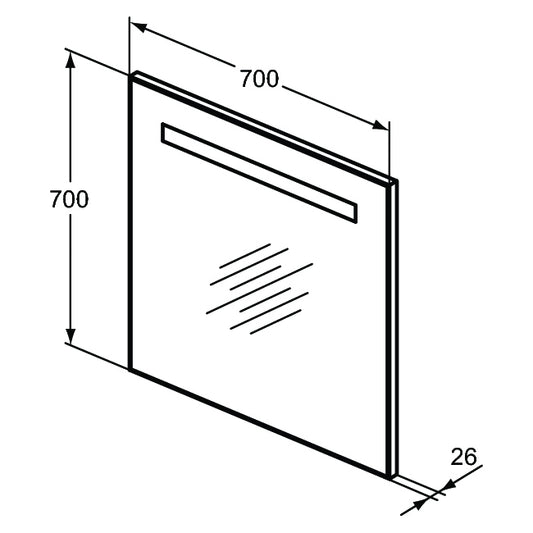 Огледала с вградено осветление IDEAL STANDARD MID T3341BH