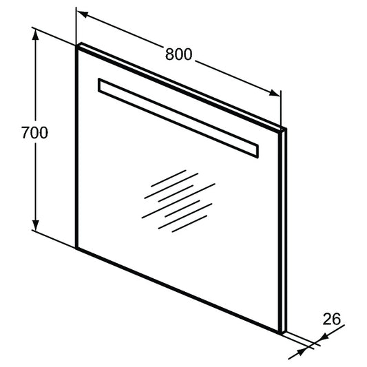 Огледала с вградено осветление IDEAL STANDARD MID T3342BH
