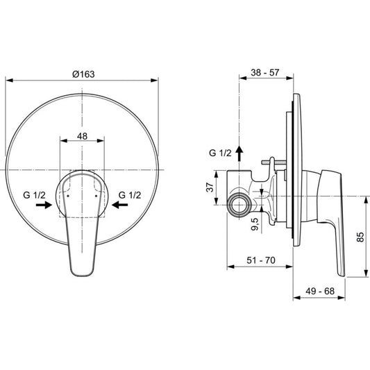 Countertop sink