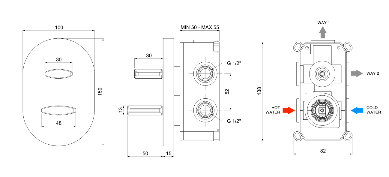 2-пътен смесител